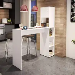 TU MESITA - MesaBarra desayunador Cielo 130 cm Blanco