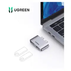 UGREEN - Hub 2 en 2 USB 3.1 Mini UGREEN
