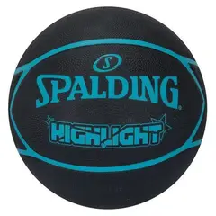SPALDING - PELOTA PARA BASKET HIGHLIGHT GOMA BLACK BLUE 7