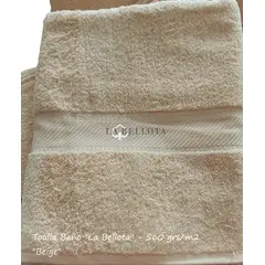 LA BELLOTA - Toalla Baño "Gold Label" 560 grs/m2 "La Bellota" 75×140cm - Beige
