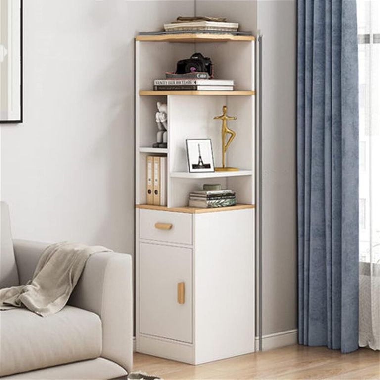 Estante Moderno Aashi Blanco R&R MUEBLES