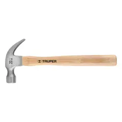 TRUPER - Martillo 20 oz Uña Curva , Mango Madera