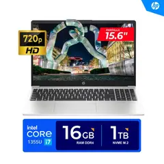 HP - LAPTOP 250 G10/ 15.6" HD/ Core i7-1355U, 5.0GHz/ 16GB DDR4, 1TB SSD/ FREEDOS