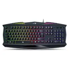 GENIUS GX - Teclado Gamer Genius Scorpion K220 RGB Resistente a Líquidos