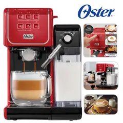 OSTER - Cafetera PrimaLatte Touch BVSTEM6801R Rojo
