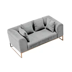 BARAKA HOME - Sofá Luxury Dolneni 2 Cuerpos - Gris claro