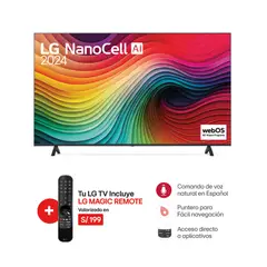 LG - Televisor 55 NanoCell UHD 4K Smart 55NANO80TSA