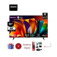 HISENSE - TELEVISOR 50 PULGADAS 50A6N + Antena Digital