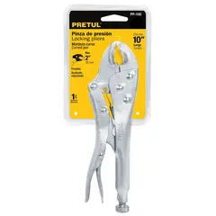 PRETUL - Alicate de Presión 10″ Mordaza Curva