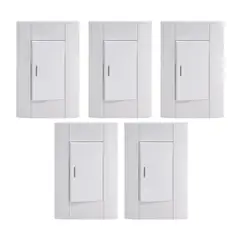 KLISMAN - Pack x2 Interruptor simple blanco 3 vías