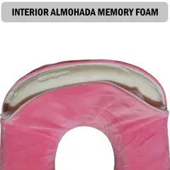GENERICO - Almohada cojín de viaje para cuello - Rosa