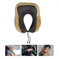 GENERICO - Almohada cojín de viaje para cuello - Mostaza