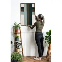 TEJICORP - Cuadro Alicent lienzo trenzado con hilos de algodón