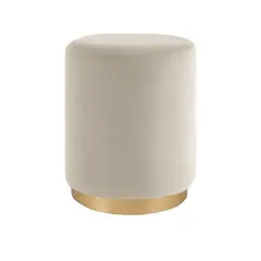 GENERICO - PUFF KARL GOLD BEIGE REDONDO