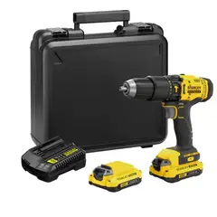 STANLEY - Taladro percutor 1/2" 50nm + 2 baterias y cargador Stanley