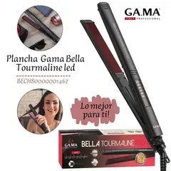 GAMA - Plancha Alisadora Bella Tourmaline Red Ion Led