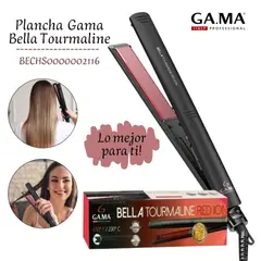 GAMA - Plancha Alisadora Bella Tourmaline Red Ion On Off