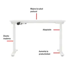 OFIDEAS - Escritorio con Altura Ajustable Eléctrico Display Blanco UP