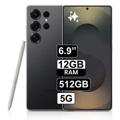 SAMSUNG - Celular Galaxy S25 Ultra 5G 512GB 12GB RAM cámara 200MP frontal 12MP 69 Pulg negro