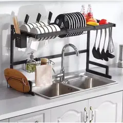 GENERICO - Escurridor de Platos 85CM Acero Inoxidable Organizador de Menaje