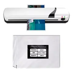 GENERICO - Enmicadora Laminadora Portatil A4 + 100 Micas A4