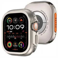 OEM - Case Para Apple Watch Ultra y Ultra 2 De Metal Titanio Mate 49mm