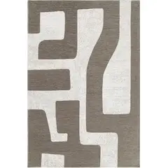 GENERICO - Alfombra Decorativa Geometrica Charly Abstracto Marron 160x230