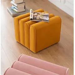 GENERICO - Puff Esrada Tubular- Amarillo Oro
