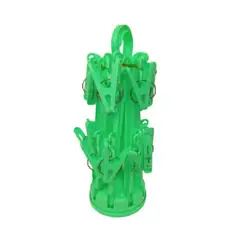 GENERICO - Colgador perchero de ropa con 16 ganchos VERDE