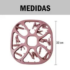 GENERICO - Colgador perchero de ropa con 18 ganchos