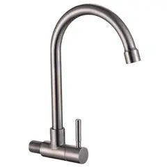 XM - GRIFERÍA DE COCINA A PARED SATINADO JZ304088