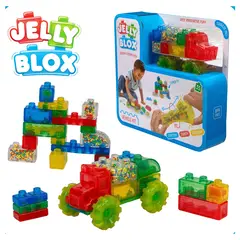 GOLIATH - Tractor Bloques de Construcción Sensorial Estirables de 35 Piezas tipo Goo Jit Zu