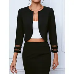 GENERICO - Chaqueta Casual Corta Abierta Para Mujer