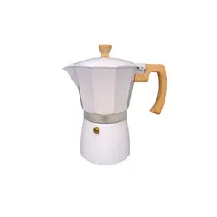 GENERICO - Cafetera italiana 6 tz Blanco 270 ml