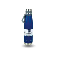 GENERICO - Botella Termica Acero Inoxidable 1L - Azul Marino