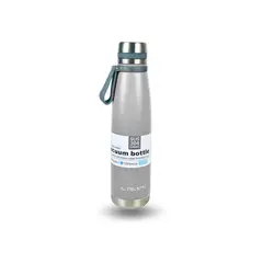 GENERICO - Botella Termica Acero Inoxidable 1L - Gris
