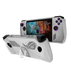 GENERICO - Estuche Case TPU + Soporte compatible con Asus ROG Ally 2023 Blanco