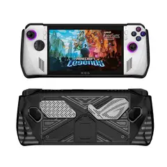 GENERICO - Estuche Case TPU + Soporte compatible con Asus ROG Ally 2023 Negro