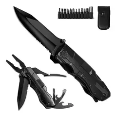 OEM - Navaja Multiherramienta 13 en 1 con Puntas y Adaptador