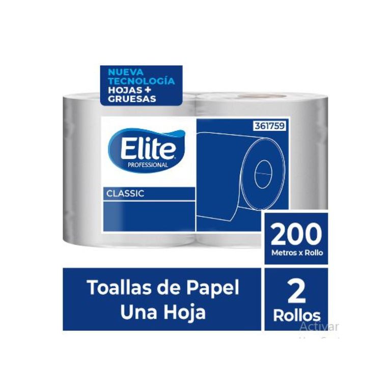 PAPEL TOALLA ELITE CLASSIC 2 ROLLOS