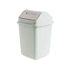 GENERICO - Papelera Elegante Vintage Con tapa Abatible Multiuso Celeste