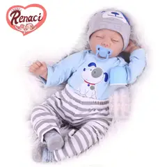 LSABEL RENACI - Muñeca Bebé Reborn De Silicona y Algodón 55cm