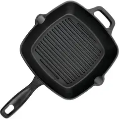 OSTER - SARTEN NEGRA DE HIERRO FUNDIDO CASTAWAY PARA ASAR 130014 01