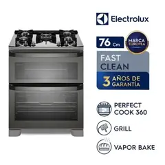 ELECTROLUX - Cocina con doble Horno de 5 Quemadores con Triple Llama 76Cm FE5AD