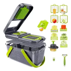 GENERICO - Rallador Picadora Verduras y Frutas Multifuncional para toda ocasión