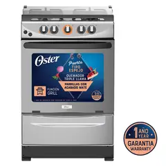 OSTER - COCINA 24 OS-PGSGMICA24HSGM FUNCIÓN GRILL TRIPLE LLAMA