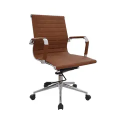 BONNO - Silla De Escritorio Boss Medio Camel Bonno