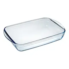 OEM - Fuente Bandeja para Horno de Vidrio Templado 1L