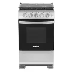 MABE - Cocina de Piso a Gas de 4 Quemadores 52CM EMP5120GP2 Grafito