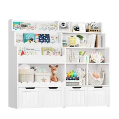 GENERICO - Estante Organizador Librero Infantil Balu Blanco Petrox Home